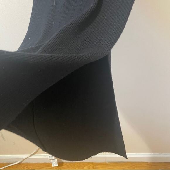 VICI Newtown Long Sleeve Ribbed Black Mock Neck Midi Sweater Dress Size Small - Picture 9 of 10